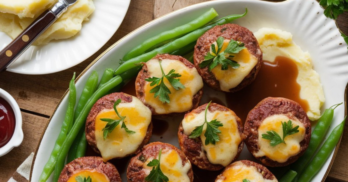 Cheesy Meatloaf Minis